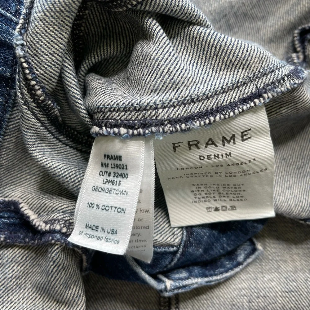 Frame Denim Le Panel Denim Mini Skirt Georgetown 29